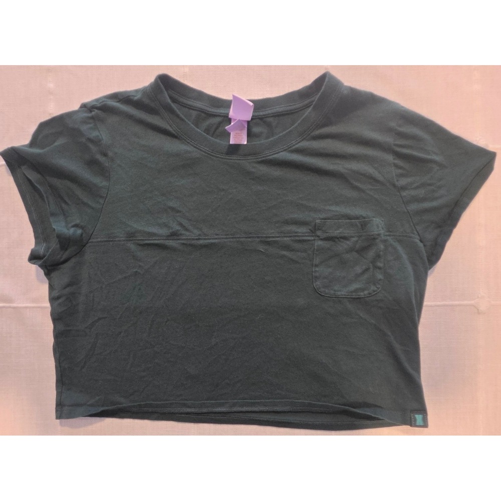 Savage X Fenty Forest Green Cropped Pocket T-Shirt XL
